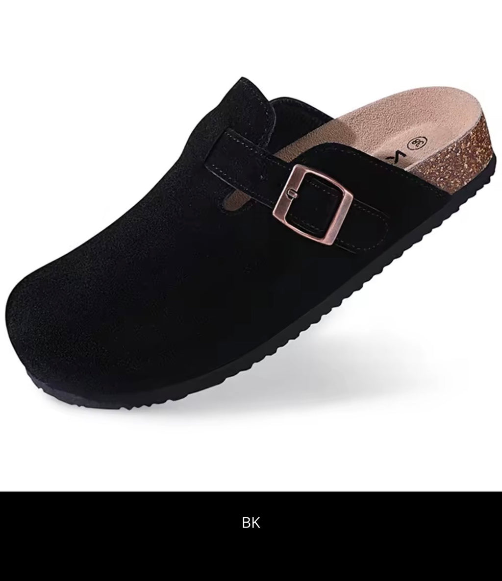 J&V product Cozy Soft Cork Slip-On Clogs