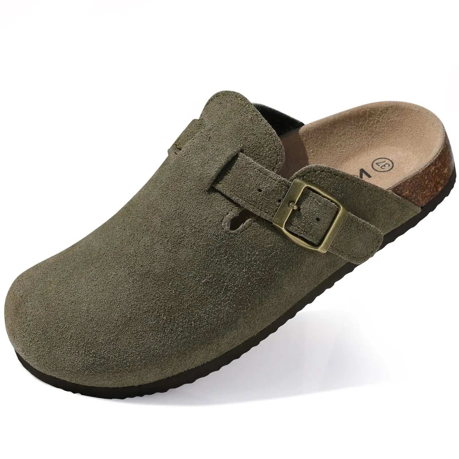J&V product Cozy Soft Cork Slip-On Clogs