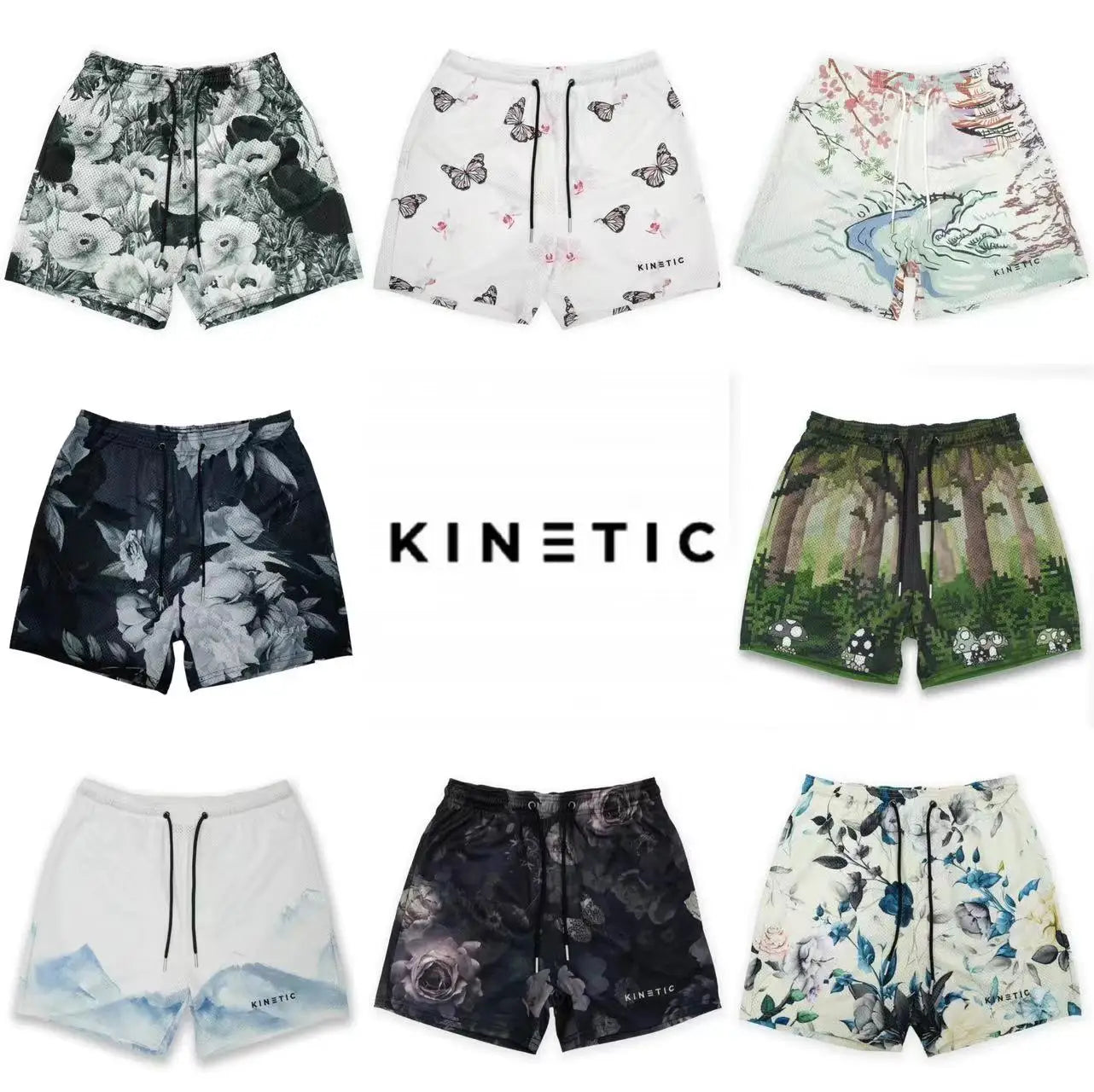 J&V Kinetic Mesh Classic Everyday Shorts