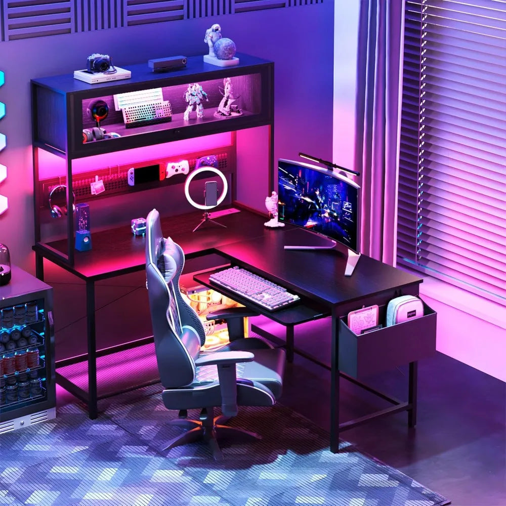 J&V Command Corner Elite Gaming Desk