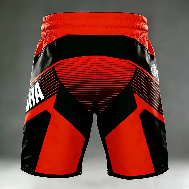 J&V red edition yamaha shortsRed Stripe Sport Fitness Shorts