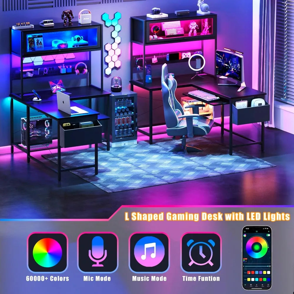 J&V Command Corner Elite Gaming Desk