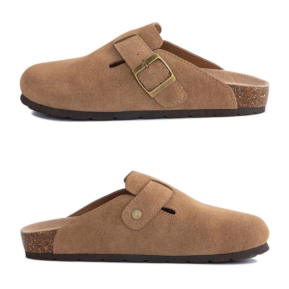 J&V product Cozy Soft Cork Slip-On Clogs