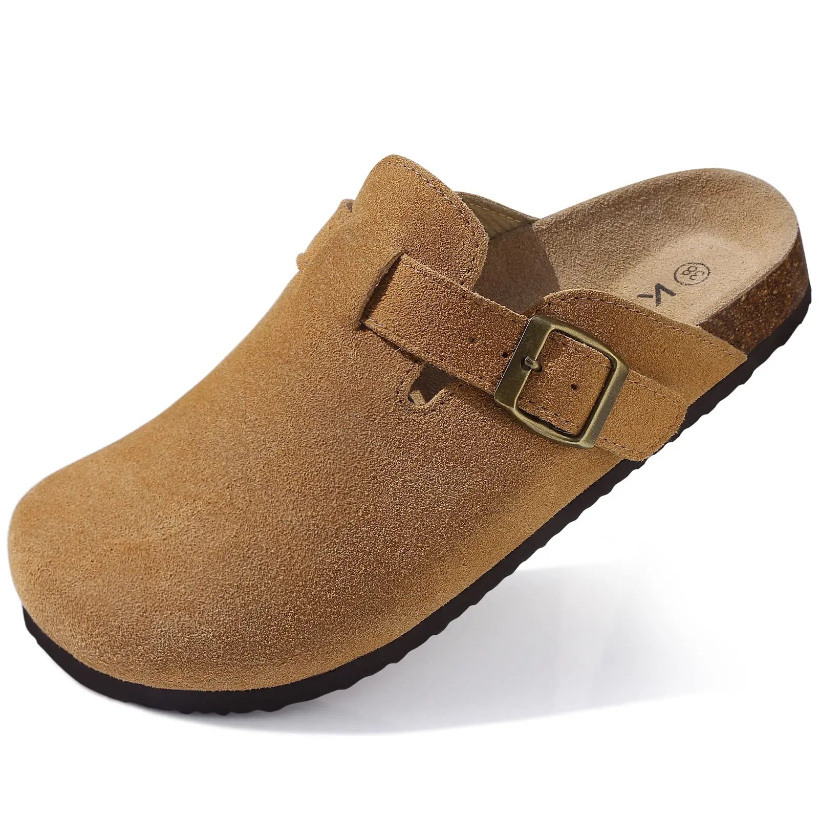 J&V product Cozy Soft Cork Slip-On Clogs